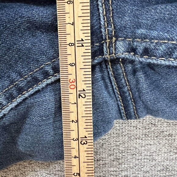 Maurices Jeans Women Size L Blue Skinny High Rise Button Fly Stretch Curvy - Picture 7 of 16